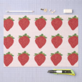 Strawberry Birthday Summer Strawberries Seidenpapier (Handwerk)