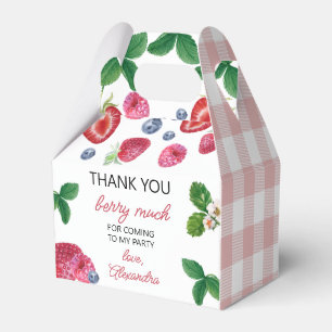 Strawberry Birthday Vielen Dank Berry Much Sweet Geschenkschachtel
