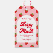 Strawberry Birthday Vielen Dank für Ihre Unterstüt Geschenkanhänger (Vorderseite)