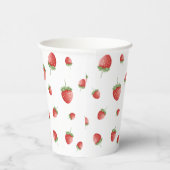 Strawberry Birthday White Pappbecher (Rechts)