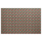 Strawberry Black Floral Pattern Stoff (Fat Quarter (45,7 x 55,9 cm))