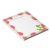 Strawberry Blank Green Notizblock (angewinkelt)