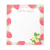 Strawberry Blank Peach Notizblock (Vorderseite)