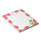 Strawberry Blank White Notizblock (angewinkelt)