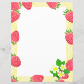 Strawberry Blank Yellow Stationpapier (Vorderseite)