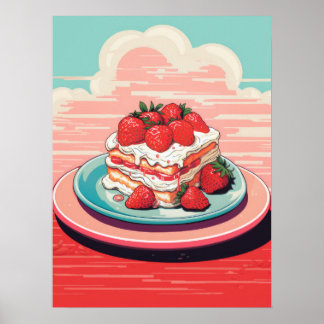 Strawberry Bliss Delight Poster