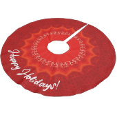 Strawberry Bliss Polyester Weihnachtsbaumdecke (Schrägansicht)