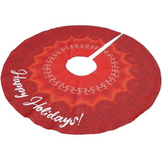 Strawberry Bliss Polyester Weihnachtsbaumdecke (Schrägansicht)