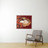 Strawberry blonde haarige Lass Tapestry Wandteppich (Beispiel (Horizontal))
