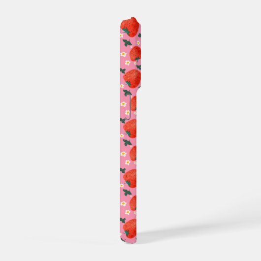 Strawberry Bloom Pattern iPhone Hülle (Rechte Seite)