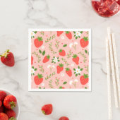 Strawberry Blossom Serviette (Beispiel)
