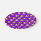 Strawberry  Blue-magenta Pappteller (Schrägansicht)