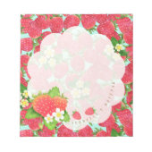 Strawberry Blue Notizblock (Vorderseite)