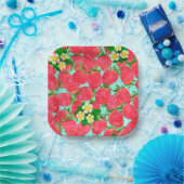 Strawberry Blue Pappteller (Party)