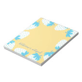 Strawberry Blue Yellow Notizblock (Rotiert)