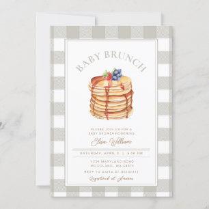 Strawberry Blueberry Baby Brunch Babydusche Einladung