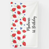 Strawberry Blueberry Birthday Banner (Vertikal)