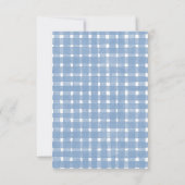 Strawberry Blueberry Boy Baby Dusche Dankeskarte (Rückseite)