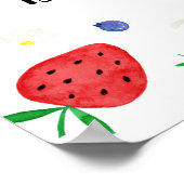 Strawberry Blueberry Geburtstag Willkommen Poster (Ecke)