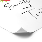 Strawberry Blueberry Süßigkeiten & Leckereien Unte Poster (Ecke)