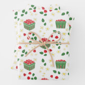 Strawberry Blume Erdbeere Fields Berry First Geschenkpapier Set (Beispiel)