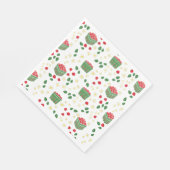Strawberry Blume Erdbeere Fields Berry First Serviette (Ecke)