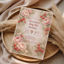 Strawberry Blush Garden Celebration 1st Birthday