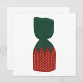 Strawberry Bon Bons Candies Einladung (Vorne/Hinten)