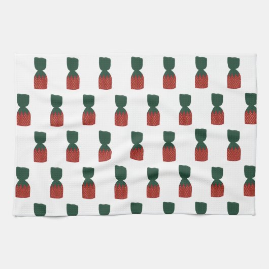 Strawberry Bon Bons Candies Geschirrtuch (Horizontal)