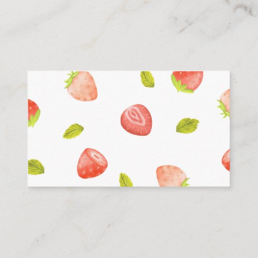 Strawberry Books für Baby Berry Sweet Baby Showroo Begleitkarte (Rückseite)