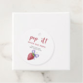 Strawberry Bow Pop, wenn sie Pop Geschenkanhänger (Beispiel)