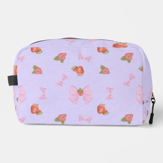 Strawberry Bow Waschbeutel (Vorderseite)