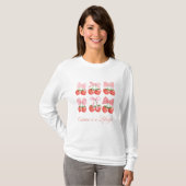 Strawberry & Bows Kawaii Design Long Sleeve T-Shirt (Vorne ganz)