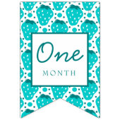 Strawberry Boy Berry Erster Geburtstag Meilenstein Wimpelkette (Dritte Fahne)