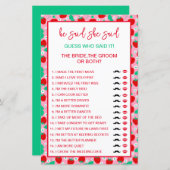 Strawberry Braut oder Groom Guess, der sagte, es S (Vorne/Hinten)