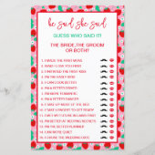 Strawberry Braut oder Groom Guess, der sagte, es S (Vorderseite)