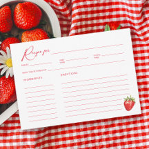 Strawberry Brautparty Rezept Card