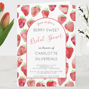 Strawberry Bridal Dusche Einladung
