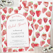 Strawberry Bridal Dusche Einladung