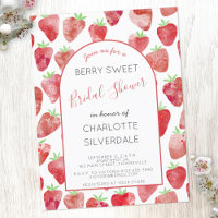 Strawberry Bridal Dusche Einladung