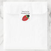Strawberry Bug Runder Aufkleber (Tasche)