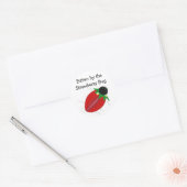 Strawberry Bug Runder Aufkleber (Umschlag)