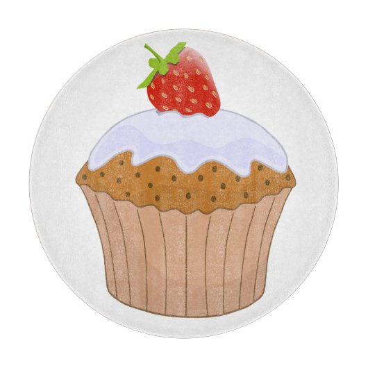 Strawberry Bun Cute Schneidebrett (Vorderseite)