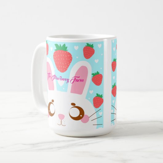 Strawberry Bunny Kaffeetasse (Vorderseite Links)