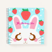 Strawberry Bunny Notizblock (Vorderseite)