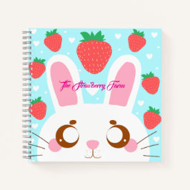 Strawberry Bunny Notizblock