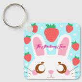 Strawberry Bunny Schlüsselanhänger (Vorderseite)