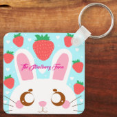 Strawberry Bunny Schlüsselanhänger (Rückseite)