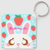 Strawberry Bunny Schlüsselanhänger (Rückseite)