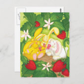 Strawberry Bunny Tee / Postkarte (Vorne/Hinten)